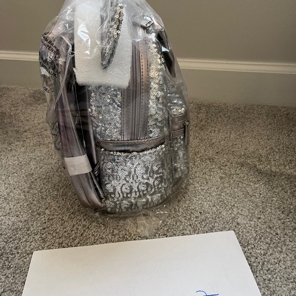 Silver sequins loungefly NWT main image 4